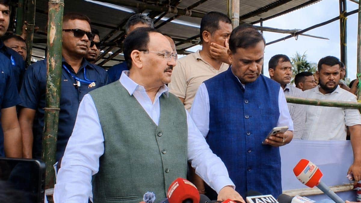 JP Nadda Visits Flood-Hit Sivasagar, Assures Full Central Support For Rehabilitation