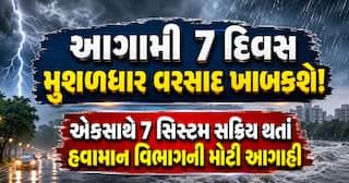 આગામી 7 દિવસ મુશળધાર વરસાદ ખાબકશે! એકસાથે 7 સિસ્ટમ સક્રિય થતાં હવામાન વિભાગની મોટી આગાહી