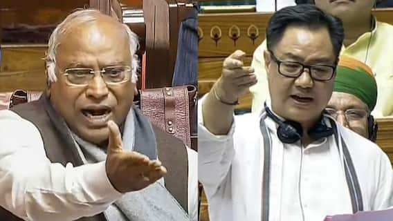 'क्या आपमें हिम्मत है कि...', मल्लिकार्जुन खरगे का राज्यसभा में किरेन रिजिजू को चैलेंज