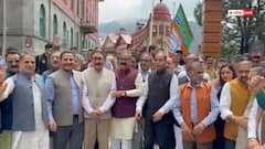शिमला में BJP का सुक्खू सरकार के खिलाफ प्रदर्शन, CM हाउस तक निकाला मार्च