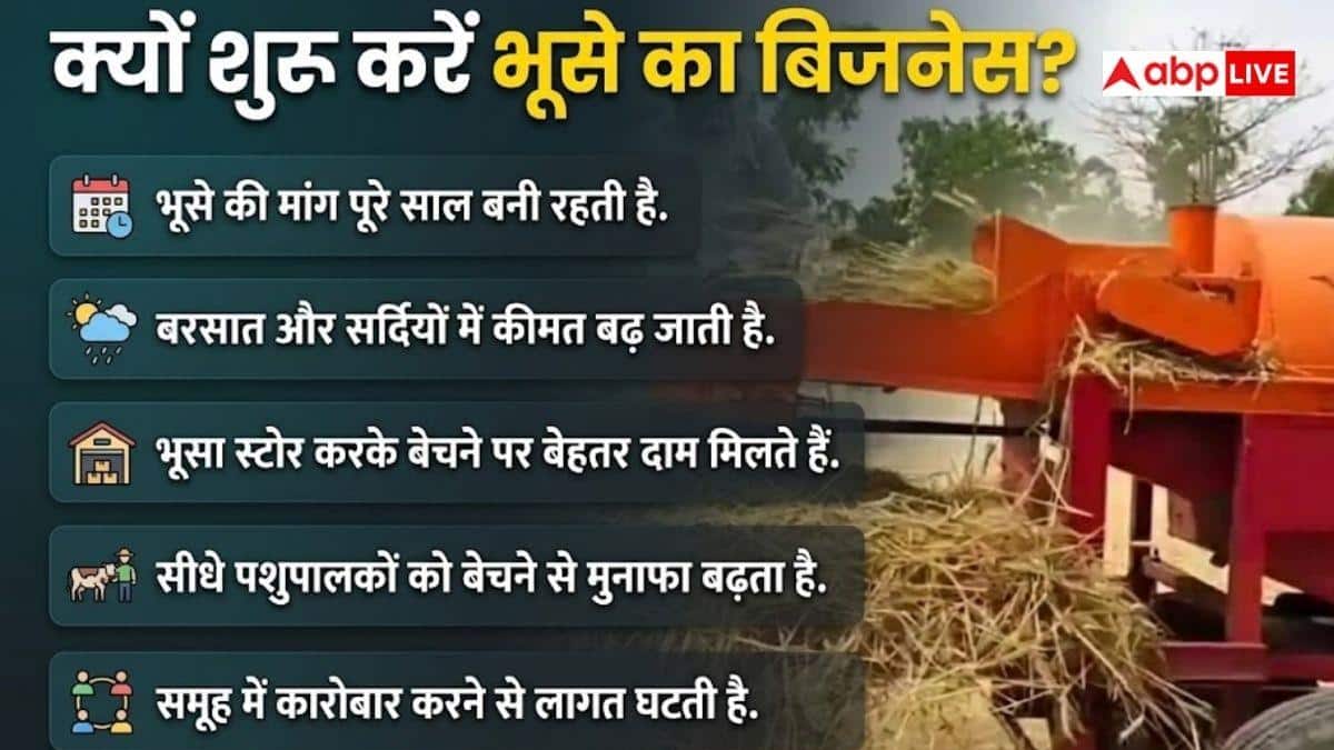 भूसे का करें बिजनेस, बढ़ जाएगा मुनाफा, किसानों के लिए काम की खबर