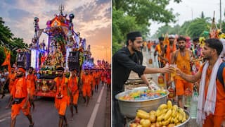 Viral This Kanwar Season: Rs 9 Lakh Grand Kanwar And Muslim Man Serving Juice, Fruits To Yatris