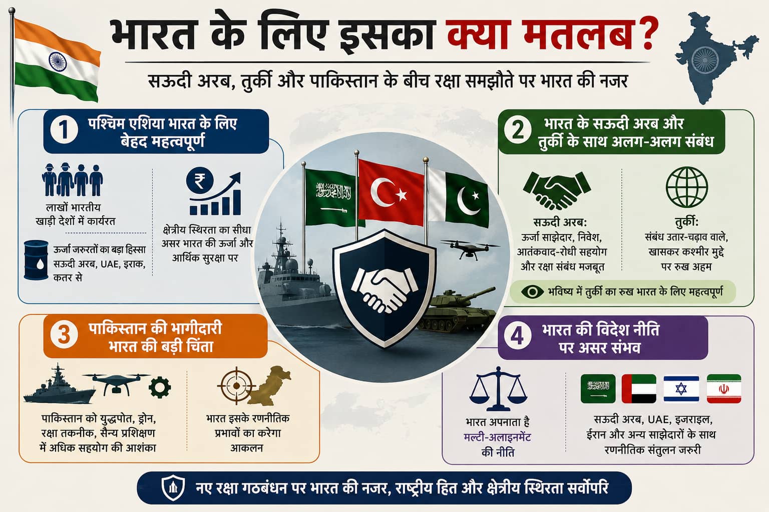 सऊदी, तुर्किए और पाकिस्तान में आज होगी बड़ी रक्षा डील, भारत के लिए क्या हैं मायने