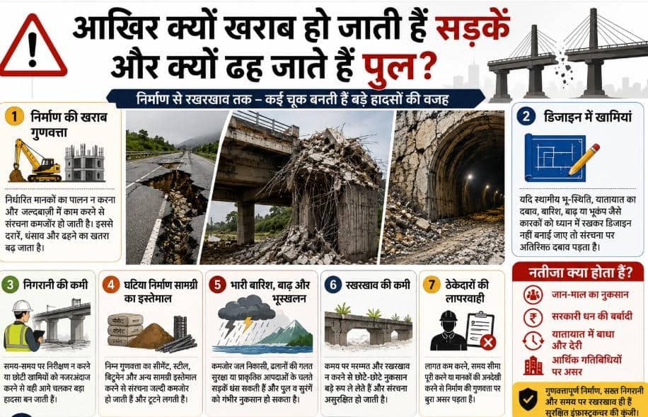 Xप्लेन: 5 साल में 55 हाईवे, पुल और सुरंगें क्यों हुईं क्षतिग्रस्त? इंफ्रास्ट्रक्चर में कहां हो रही है चूक