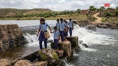 MP School Children Risk Lives Crossing Dam To Reach School, NHRC Issues Notice To Govt