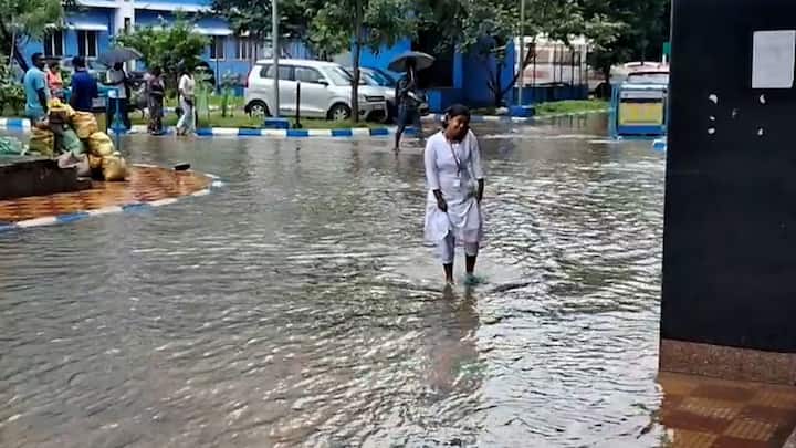 কোথাও জলের তোড়ে ডুবেছে সেতু, কোথাও ঘরেই কোমর সমান জল, ভাসছে চাষের জমি, তুমুল বৃষ্টিতে বিপর্যস্ত জনজীবন।জলপাইগুড়ির গড়ালবাড়ি গ্রাম পঞ্চায়েতের চন্দনিডাঙা গ্রাম,দিন কয়েকের টানা বৃষ্টিতে এভাবেই জলের তলায় চলে গেছে চাষের জমি,ঘরবাড়ি।