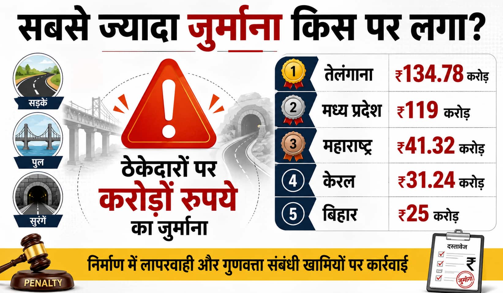 Xप्लेन: 5 साल में 55 हाईवे, पुल और सुरंगें क्यों हुईं क्षतिग्रस्त? इंफ्रास्ट्रक्चर में कहां हो रही है चूक