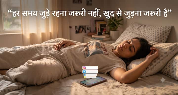 लगातार रील्स देखना, सूचनाएं चेक करना और दूसरों की जिंदगी से अपनी जिंदगी की तुलना करना दिमाग को थका देता है. कभी फोन एक तरफ रखकर खुद के साथ बैठना भी जरूरी है. श्रीकृष्ण का कर्मयोग हमें वर्तमान में रहने की सीख देता है. हर वक्त दुनिया से जुड़े रहने के बजाय कुछ समय खुद को समझने में लगाइए.