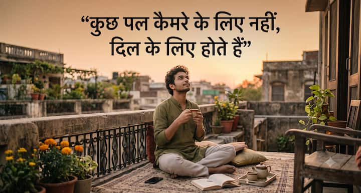 सोशल मीडिया ने हमें ऐसा बना दिया है कि जिंदगी का हर अच्छा पल दुनिया को दिखाना जरूरी लगता है. लेकिन हर खुशी पोस्ट करने के लिए नहीं होती. कुछ पल सिर्फ खुद के लिए भी होने चाहिए. श्रीकृष्ण की सीख हमें भीतर का संतुलन बनाए रखना सिखाती है. जो सुकून दिल को मिले, उसे लाइक और कमेंट की जरूरत नहीं.