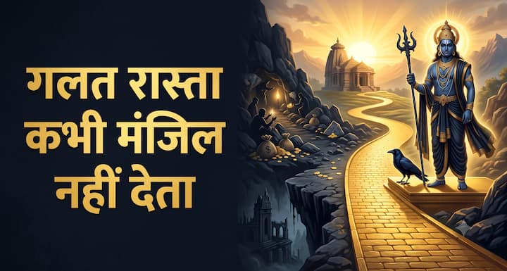 आसान रास्ता देखकर गलत काम करना उस समय फायदे का सौदा लग सकता है, लेकिन उसका परिणाम हमेशा अच्छा नहीं होता. शनि देव की सीख है कि शॉर्टकट के पीछे भागने के बजाय सही रास्ते पर चलें. ईमानदारी से कमाई गई छोटी सफलता भी ज्यादा संतोष देती है. गलत तरीके से मिली बड़ी उपलब्धि मन की शांति नहीं दे सकती.