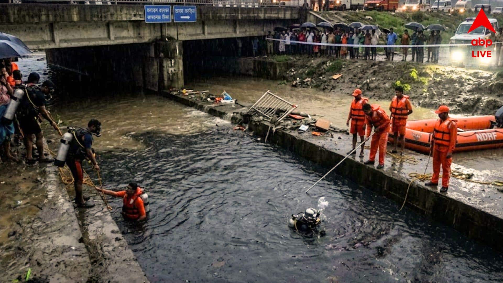Rain Waterlogging : টানা বৃষ্টিতে ভেসেছে রাস্তাঘাট, বাড়ি ফেরার সময় খোলা নর্দমায় পড়ে ভেসে গেলেন যুবক
