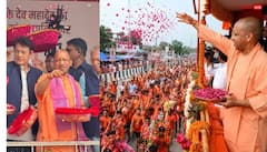 Kanwar Yatra 2026: CM योगी शिव भक्ति में लीन, कांवड़ियों पर बरसाए फूल, देखें PHOTOS