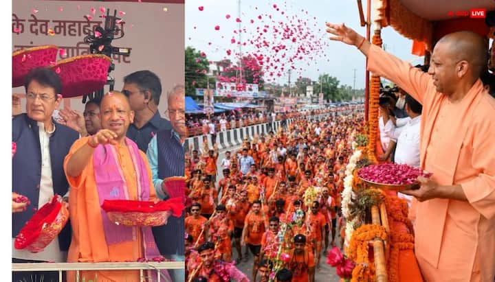 उत्तर प्रदेश के मुख्यमंत्री योगी आदित्यनाथ मेरठ दौरे के दौरान शिव भक्ति में डूबे नजर आए. इस दौरान उन्होंने न सिर्फ कांवड़ मार्गों का हवाई सर्वेक्षण कर यात्रा व्यवस्थाओं का जायजा लिया बल्कि कांवड़ियों का जोरदार स्वागत किया.