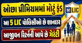 ઓછા પ્રીમિયમમાં મોટું ફંડ: આ 5 LIC પોલિસીઓ છે શાનદાર, આજીવન રિટર્નની આપે છે ગેરંટી