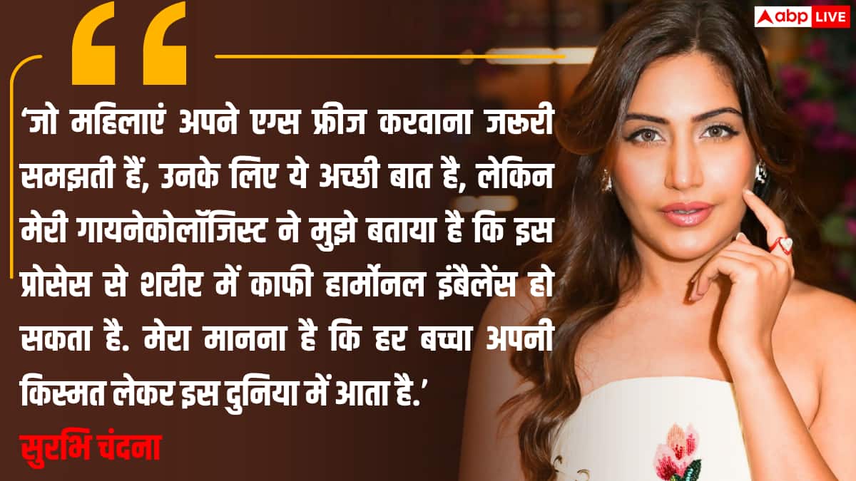 एग फ्रीजिंग नहीं करवाना चाहतीं सुरभि चंदना, बोलीं- हार्मोनल इंबैलेंस को लेकर डर लगता है