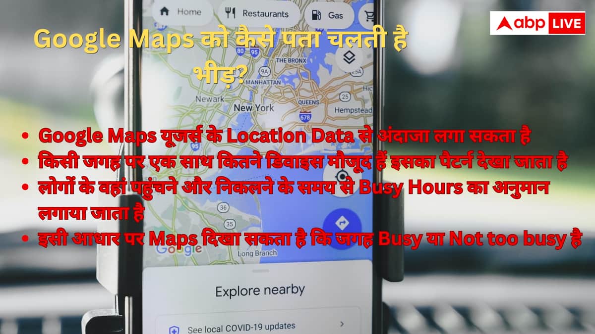 बिना पूछे Google Maps को कैसे पता चलता है दुकान या रेस्टोरेंट में कितनी भीड़ है?