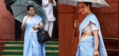 Kangana Ranaut: कंगना रनौतचा संसदेतला महागडा लूक चर्चेत; साडी साधी पण लक्झरी बॅग,घड्याळ अन् छत्रीची किंमत ऐकून व्हाल थक्क!