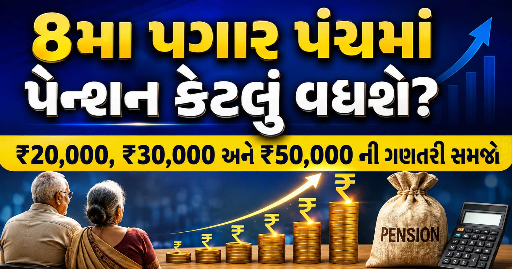 8મા પગાર પંચમાં પેન્શન કેટલું વધશે? ₹20,000, ₹30,000 અને ₹50,000 ની ગણતરી સમજો