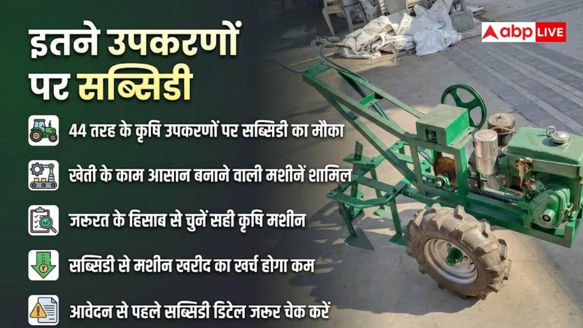 गन्ना किसानों को इन मशीनों पर मिलेगी 80% सब्सिडी