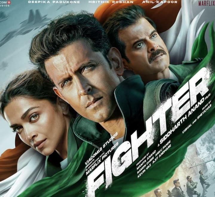 'फाइटर' एक एक्शन और देशभक्ति से भरपूर फिल्म है. इसका निर्देशन सिद्धार्थ आनंद ने किया है. इस फिल्म में ऋतिक रोशन, दीपिका पादुकोण और अनिल कपूर नजर आए हैं. फिल्म की कहानी भारतीय वायुसेना के 'एयर ड्रैगन्स' और देश के सामने आने वाले बाहरी खतरों व आतंकवाद के इर्द-गिर्द घूमती है. ये फिल्म नेटफ्लिक्स पर देखी जा सकती है.