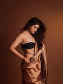 Rasika Sunil bold saree photos: सोनेरी साडीवर बोल्ड अंदाज, 'माझ्या नवऱ्याची बायको' फेम रसिकाचे PHOTOs व्हायरल; नेटकरी घायाळ