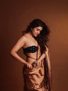 Rasika Sunil bold saree photos: सोनेरी साडीवर बोल्ड अंदाज, 'माझ्या नवऱ्याची बायको' फेम रसिकाचे PHOTOs व्हायरल; नेटकरी घायाळ