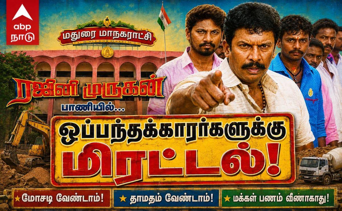 ரஜினி முருகன் திரைப்பட பாணியில் மிரட்டல்.. மாநகராட்சி பணிகள் முடங்குவதாக ஒப்பந்தக்காரர்கள் வேதனை !