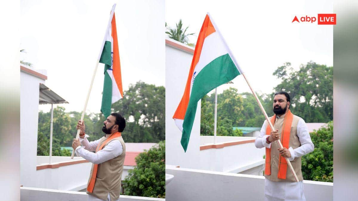 CM सम्राट चौधरी ने अपने आवास पर फहराया तिरंगा, 'हर घर तिरंगा' अभियान में लिया हिस्सा