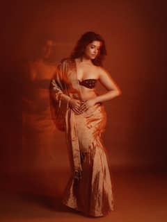 Rasika Sunil bold saree photos: सोनेरी साडीवर बोल्ड अंदाज, 'माझ्या नवऱ्याची बायको' फेम रसिकाचे PHOTOs व्हायरल; नेटकरी घायाळ