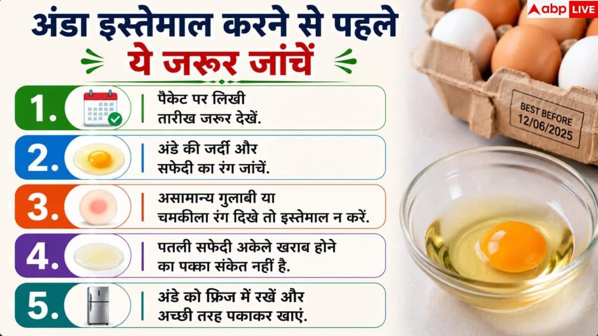 How To Check Egg Quality: अंडा ताजा है या सड़ चुका है? तुरंत जानें खराब है या नहीं
