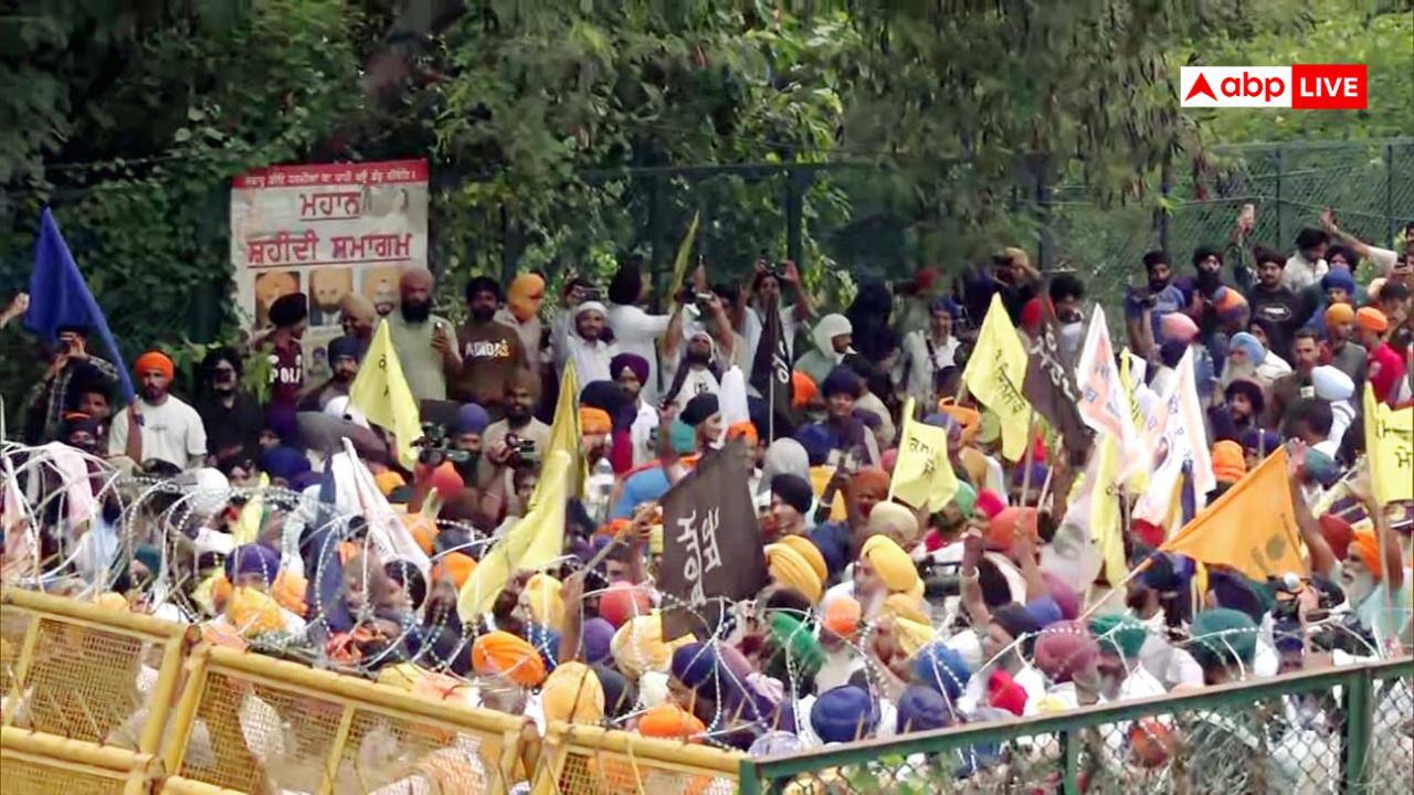 कौमी इंसाफ मोर्चा का चंडीगढ़ कूच, प्रदर्शनकारियों ने तोड़े बैरिकेड