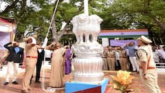 கம்பீர அணிவகுப்பு... தஞ்சையில் கலெக்டர் ரேவதி தலைமையில் சுதந்திர தின விழா கொண்டாட்டம்