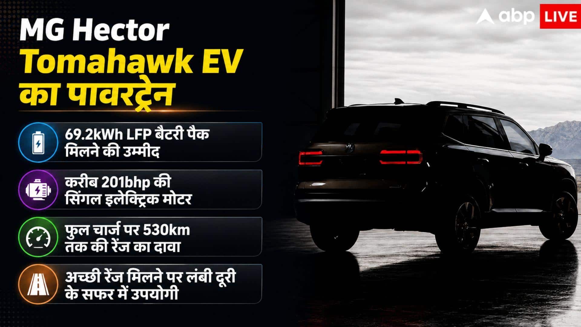फुल चार्ज पर 530 KM रेंज, कितनी खास होगी Hector Tomahawk?