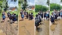 Kolhapur School Road Crisis: चिखलातून, गुडघाभर पाण्यातून वाट काढत शाळेत जाण्याची विद्यार्थ्यांवर वेळ; कोल्हापुरातही रस्त्यांची दुरवस्था