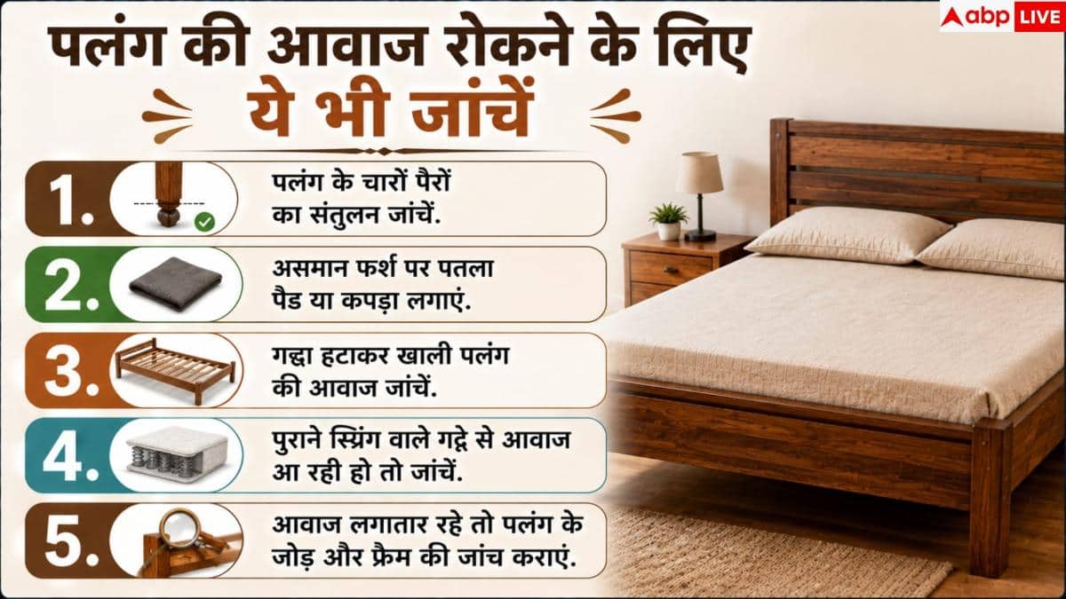 Bed Repair Tips: लकड़ी के पलंग से आती है चू-चू की आवाज? 5 मिनट में ऐसे करें बंद