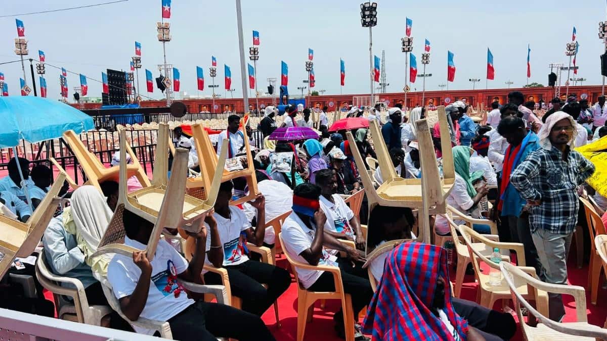 உளுந்தூர்பேட்டையில் விசிக தமிழ் தேசிய எழுச்சி மாநாடு: கொளுத்தும் வெயிலையும் பொருட்படுத்தாது திரண்ட தொண்டர்கள்!