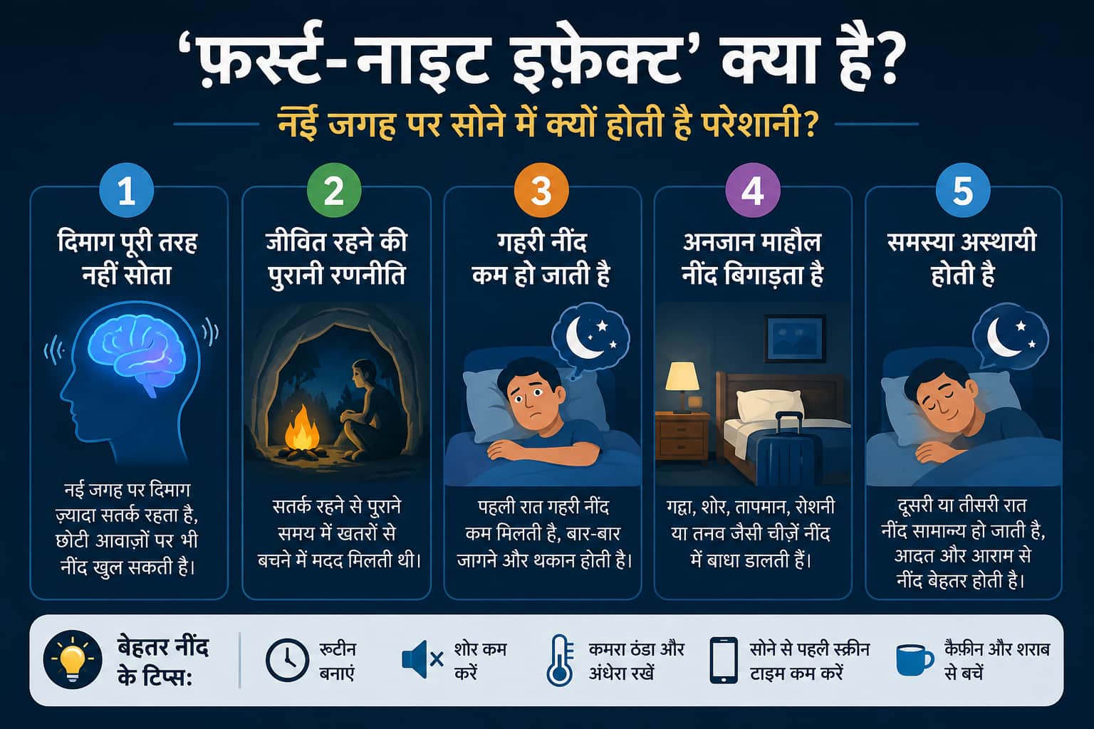 Xप्लेन: 'फ़र्स्ट-नाइट इफ़ेक्ट' क्या है? क्यों नहीं नई जगह सो पाते हैं लोग