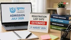 IGNOU July 2026 Admission: Registration Deadline Extended To August 31, Apply Now