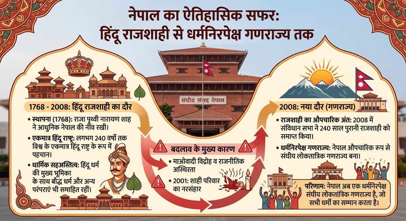 Xप्लेन: नेपाल फिर बनेगा हिंदू राष्ट्र! पूर्व PM के बयान से क्यों गरमाई सियासत