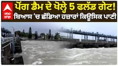 Pong Dam Gates Opened | ਪੋਂਗ ਡੈਮ ਦੇ ਖੋਲ੍ਹੇ 5 ਫਲੱਡ ਗੇਟ! ਬਿਆਸ 'ਚ ਛੱਡਿਆ ਹਜ਼ਾਰਾਂ ਕਿਊਸਿਕ ਪਾਣੀ
