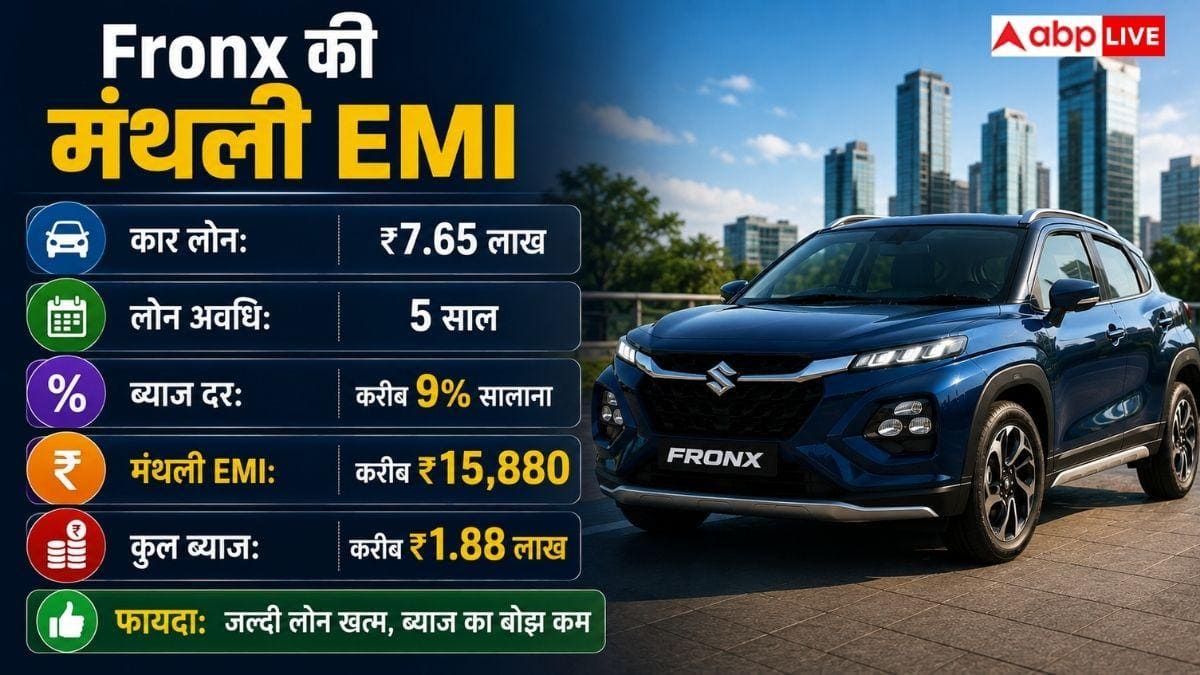 Fronx लाने का सपना होगा पूरा, जानें कितनी बनेगी EMI?