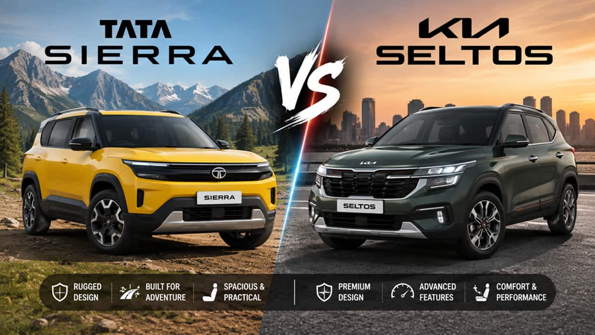நடுத்தர SUV போர்; டாடா சியரா வருகையால் கியா செல்டோஸ்-க்கு கடும் போட்டி!- யாருக்கு முதலிடம்?