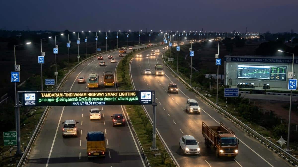 GST Highway Smart Lighting: தாம்பரம்–திண்டிவனம் சாலையில் புதிய மாற்றம்! இரவு பயணிகளுக்கு வரப்போகும் ஸ்மார்ட் வசதி! IOT அதிசயம்!