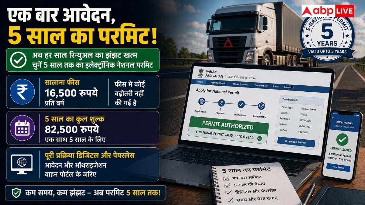 गाड़ी का परमिट 5 साल बढ़ेगा? जानें किसे और कैसे मिलेगा फायदा