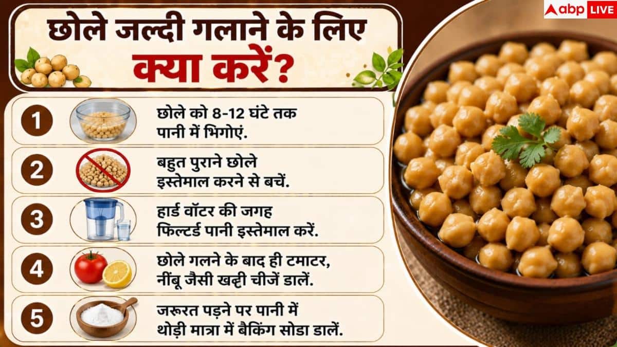 How To Soften Chickpeas: भिगोने के बाद भी नहीं गलते छोले? इस एक तरीके से बन जाएगा काम
