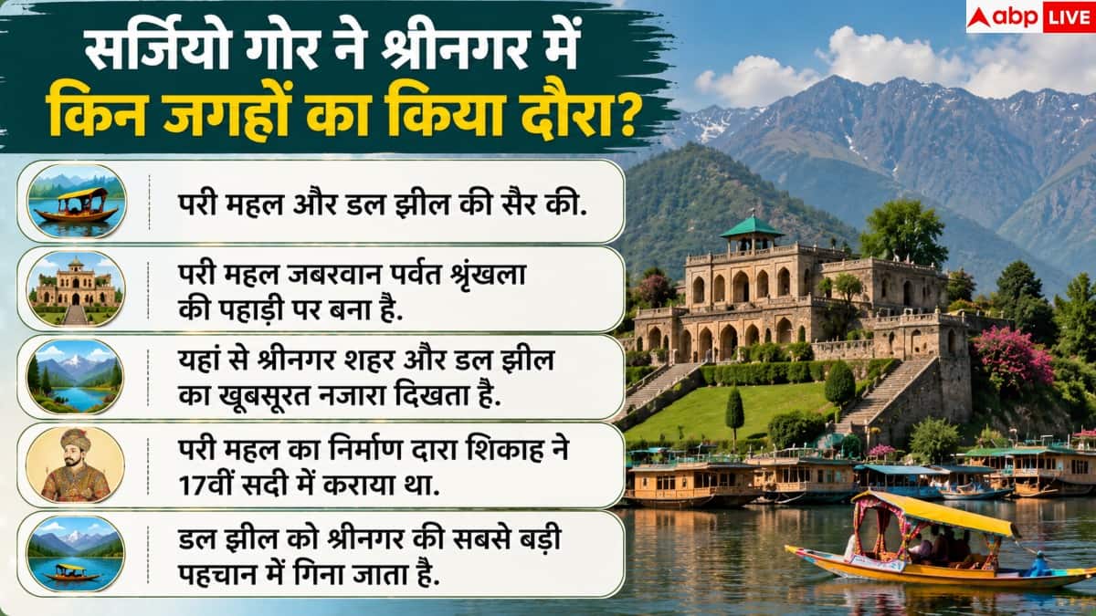Sergio Gor Kashmir Visit: सर्जियो गोर ने कश्मीर की जिन पॉइंट्स की सैर की, वहां कैसे जा सकते हैं आप?