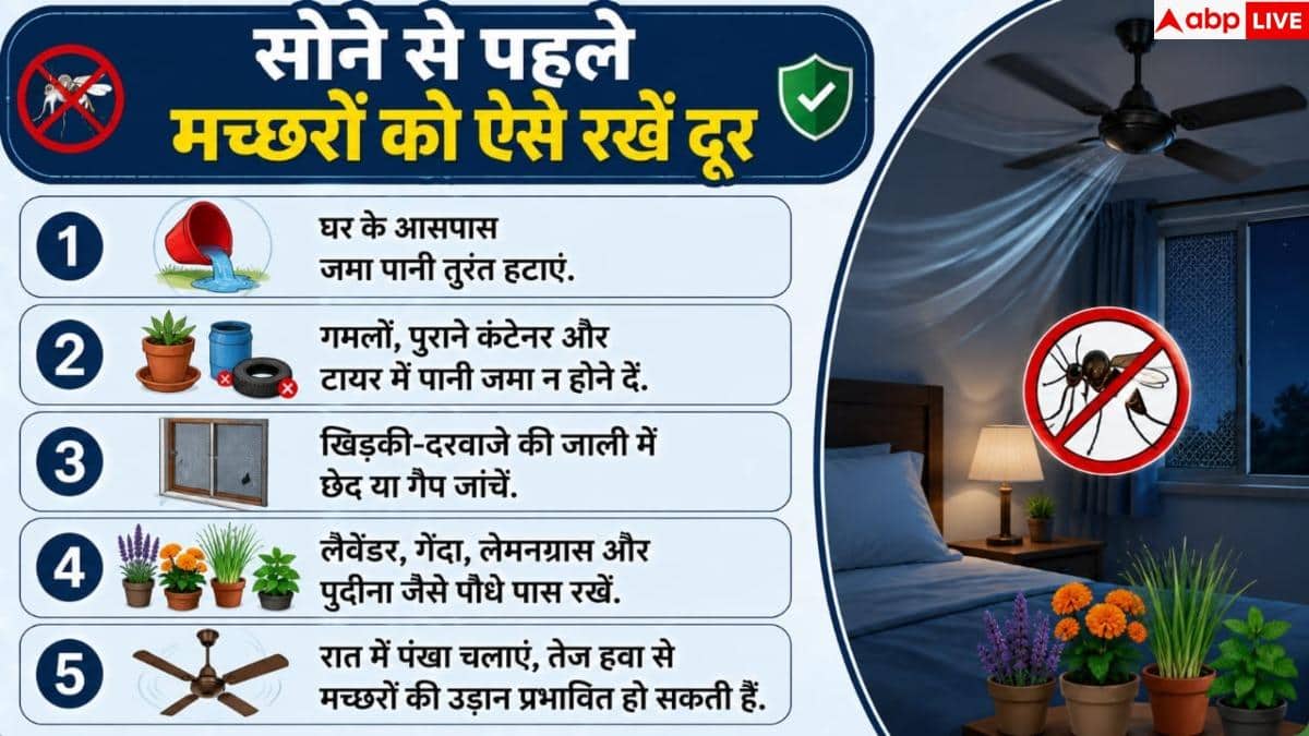 How To Prevent Mosquitoes At Night: मच्छरों ने उड़ा रखी है नींद? बिना कॉइल 2 मिनट में ऐसे भगाएं बाहर