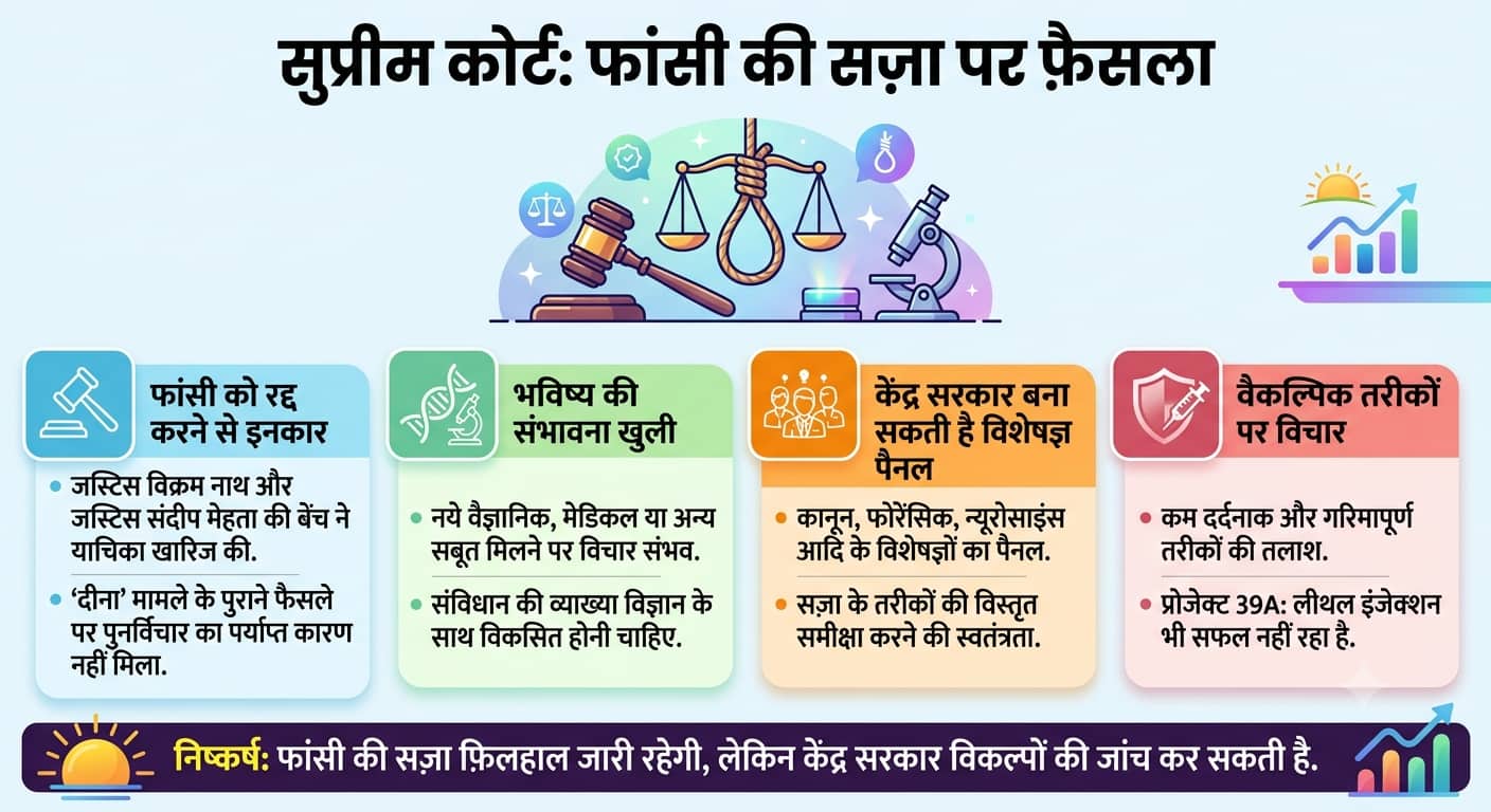 Xप्लेन: 113 देशों में मृत्युदंड खत्म, भारत की SC ने क्यों कहा- 'हैंगिंग' संविधान के दायरे में