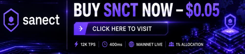Your ,000 Ethereum Position Is Down 40% From Its Peak. 0 At Sanect's >.05 Could Outperform It 12K TPS Privacy Chain, Mainnet Live, 1% Allocation Closing