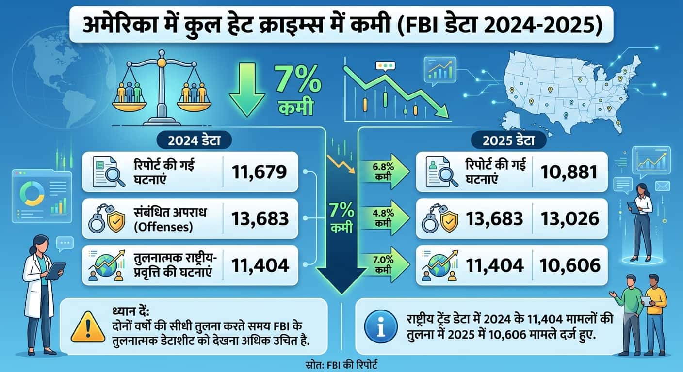 Xप्लेन: अमेरिका में हिंदू-सिखों के खिलाफ बढ़ी नफरत? FBI ने जारी किया डेटा